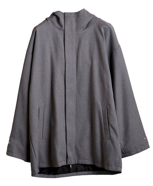 Sailor Collar Hooded Blouson　Gray