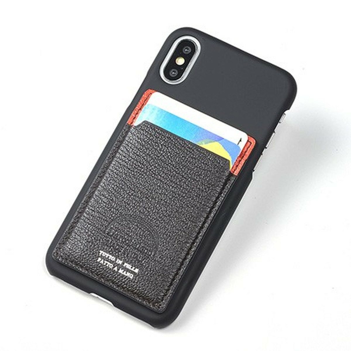 L'arcobaleno（ラルコバレーノ）スマホ用カードケース】ダークブラウン