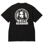 【X-girl】CIRCLE BACKGROUND FACE LOGO S/S TEE【エックスガール】
