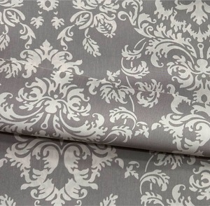 TC041◆2.6ｍ◆M◆ポリエステルレーヨン混くったりとろみありプリント生地◆柄物◆グレー系