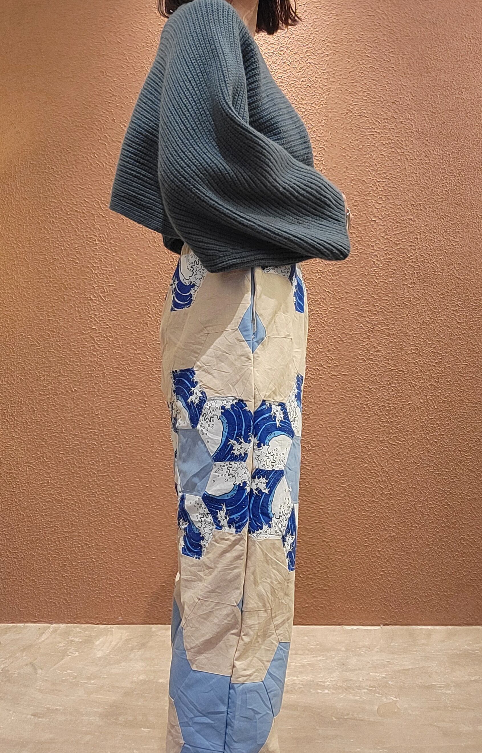 RMPT292 パッチワークキルトリメイクパンツ | alocasia vintage RMPT292 パッチワークキルトリメイクパンツ | alocasia vintage