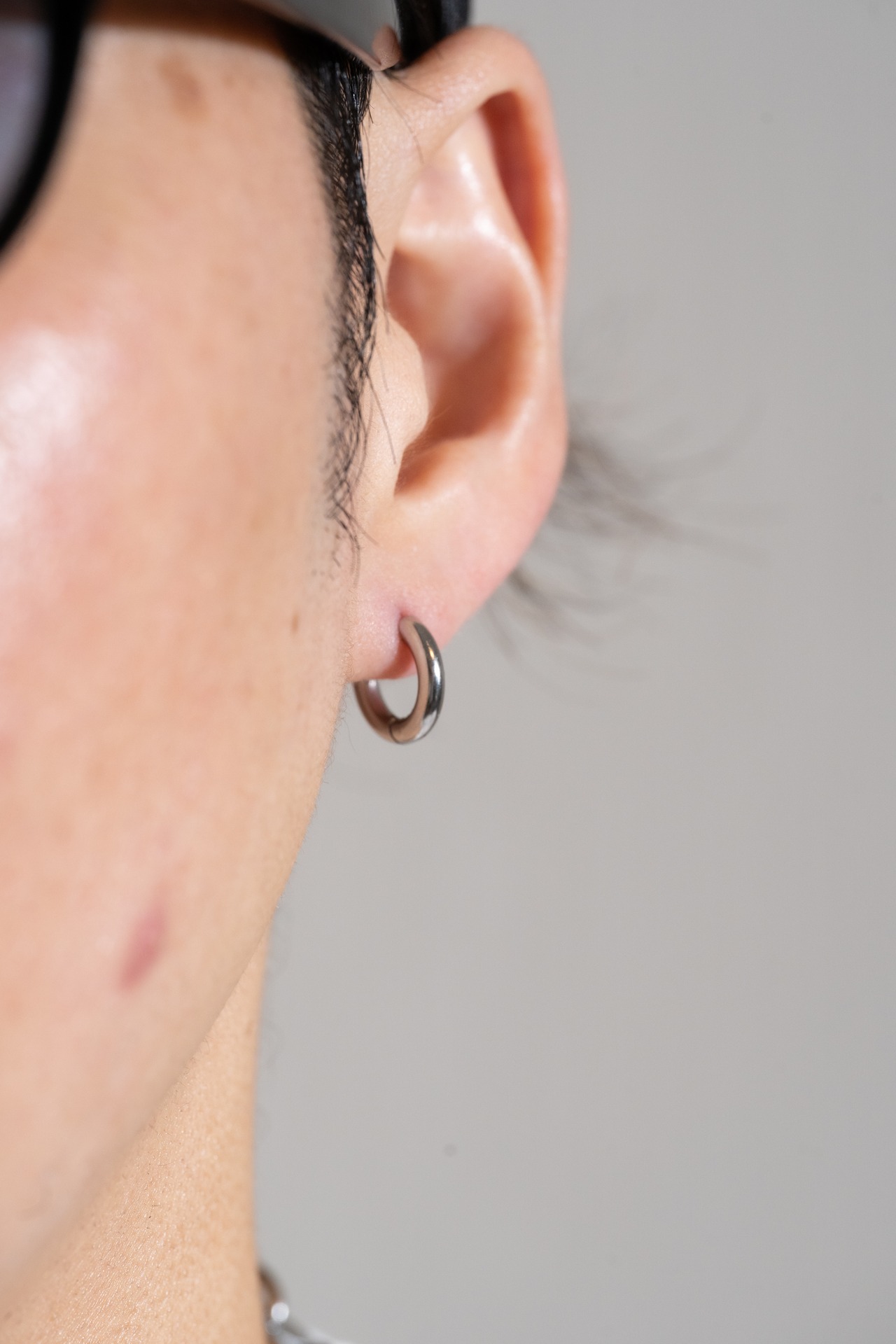 【simple hoop pierce・11mm】 / SILVER