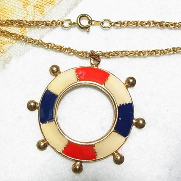 船の舵のペンダントネックレス コスチュームジュエリーのセール通販