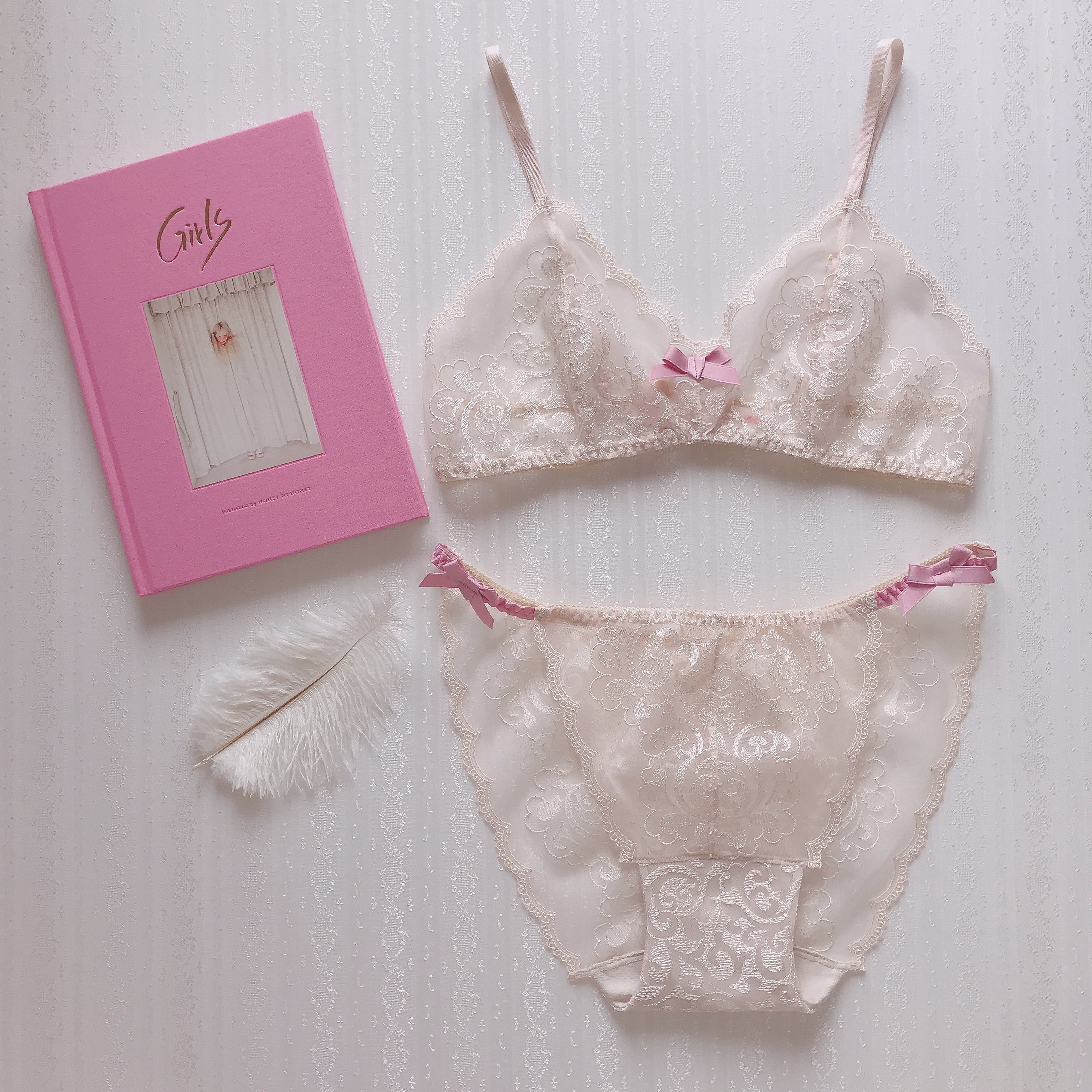 Petite Bralette Set(pink)