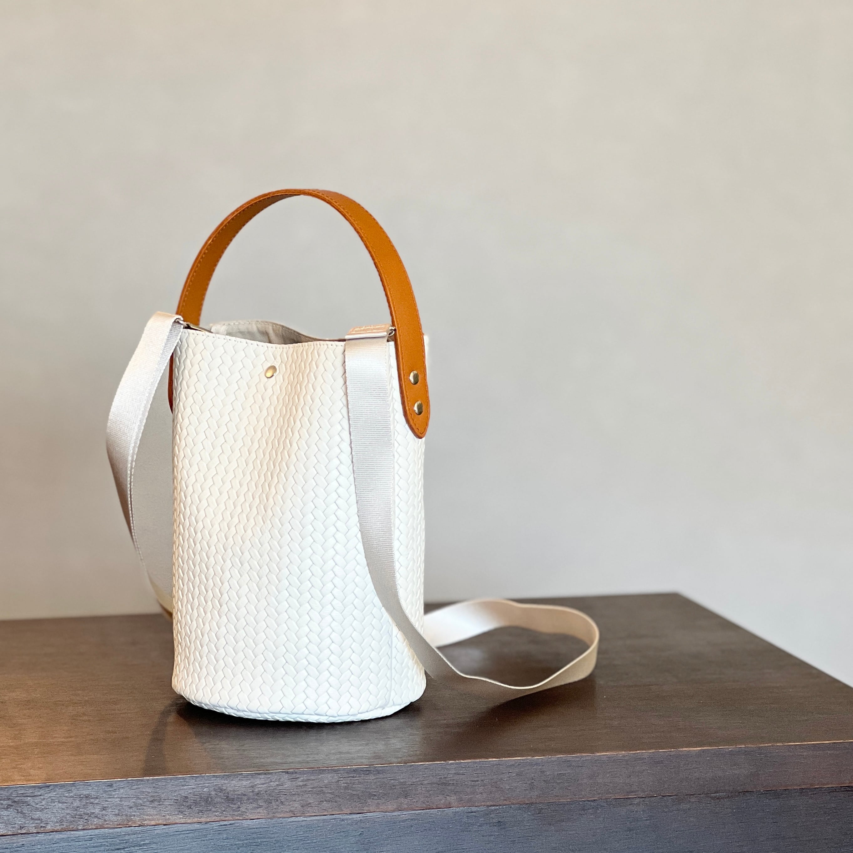型押しメッシュレザー バケツバッグSサイズ 本体 | CUSTOM BAG Milih