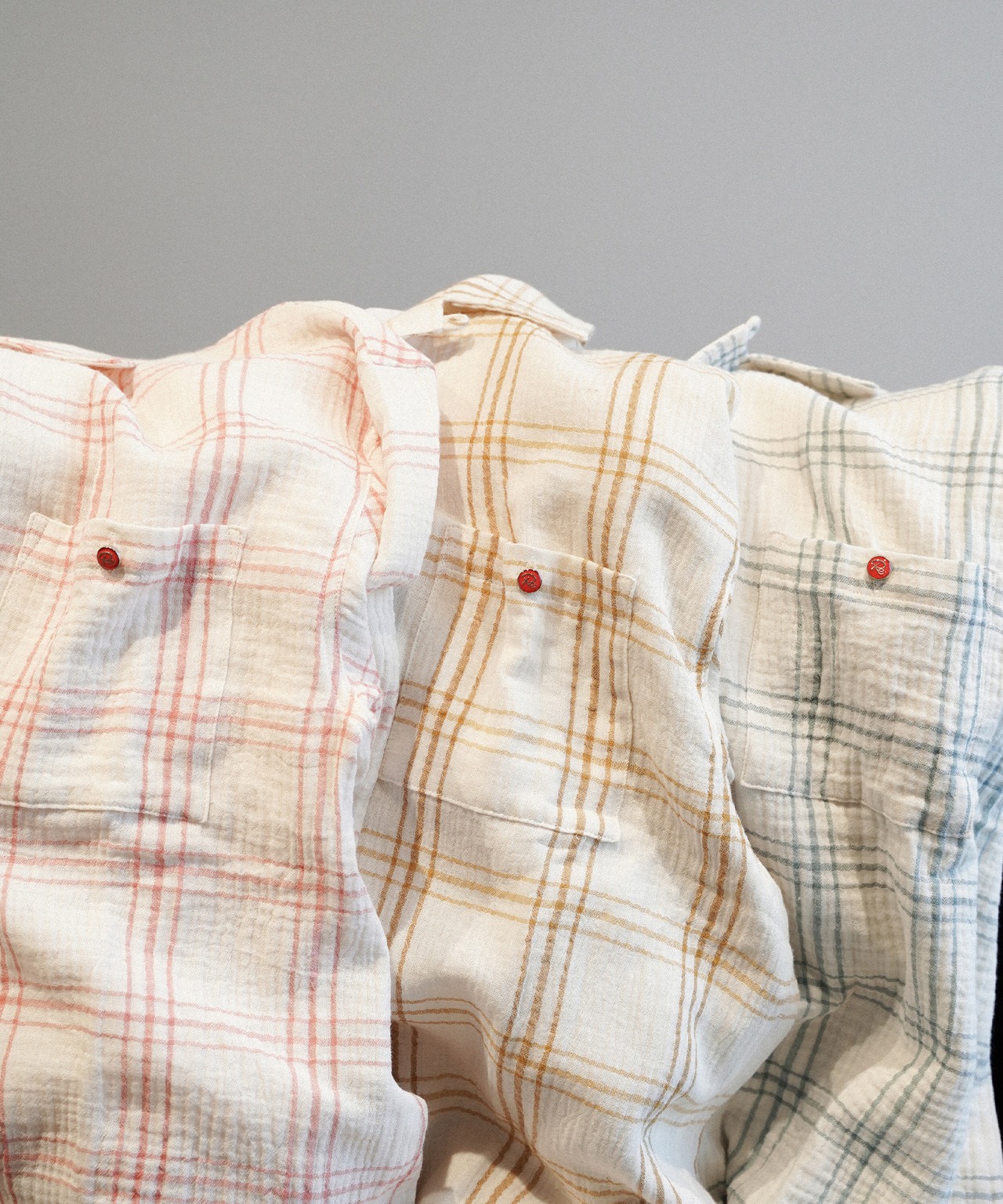 【#Re:room】W GAUZE CEHACK SHIRTS［RES113］
