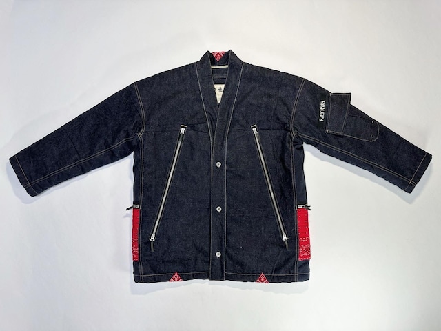 23AW 【憤 -fˈʌn-】DENIM Kimono Jacke / 【憤 -fˈʌn-】デニム着物ジャケット