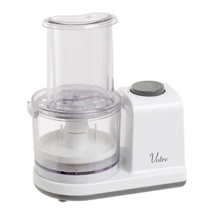 【努力特価】[山善] 電動おろし器 大根おろし器 1秒でおろせる 250g Votre 汁きりプレート付き ホワイト YFG-D250(W)