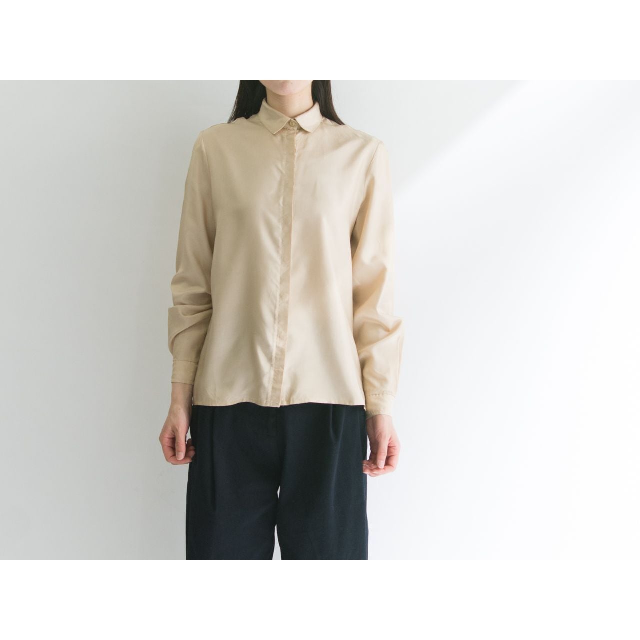 【St Michael】Made in U.K. classic blouse（セントミッシェル イギリス製クラシックブラウス）4a