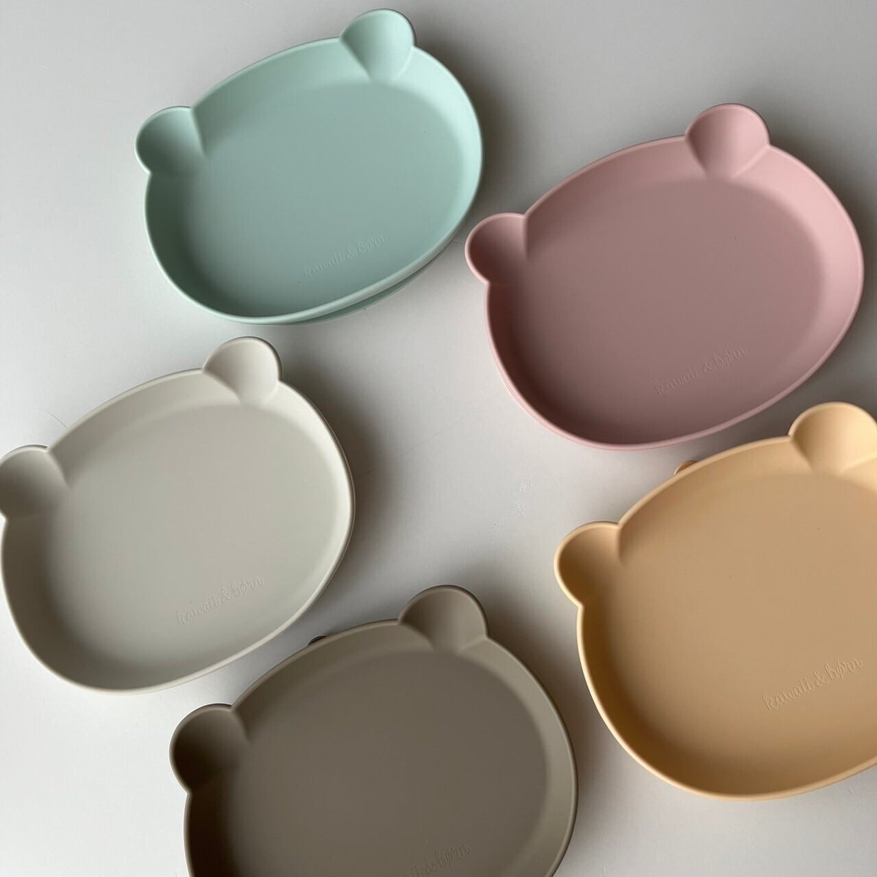 kawaii&born | クマシリコンプレート 割れないお皿 離乳食 滑り