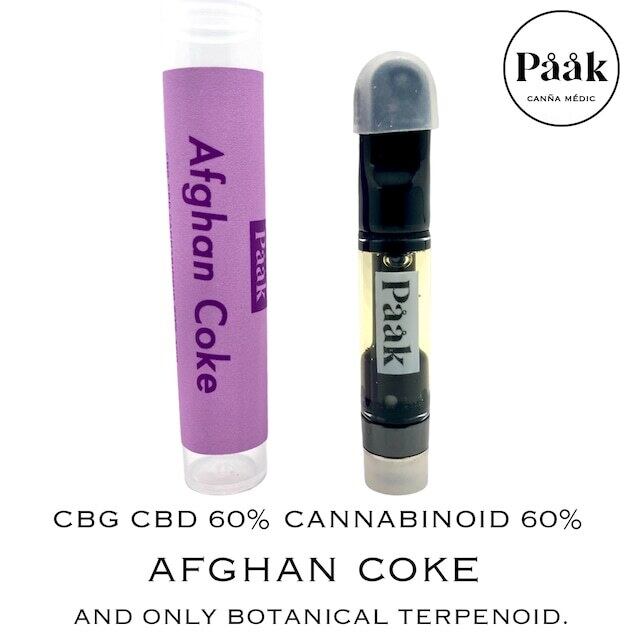 PååK CBD+CBG 60% Afghan Coke 1mlリキッド