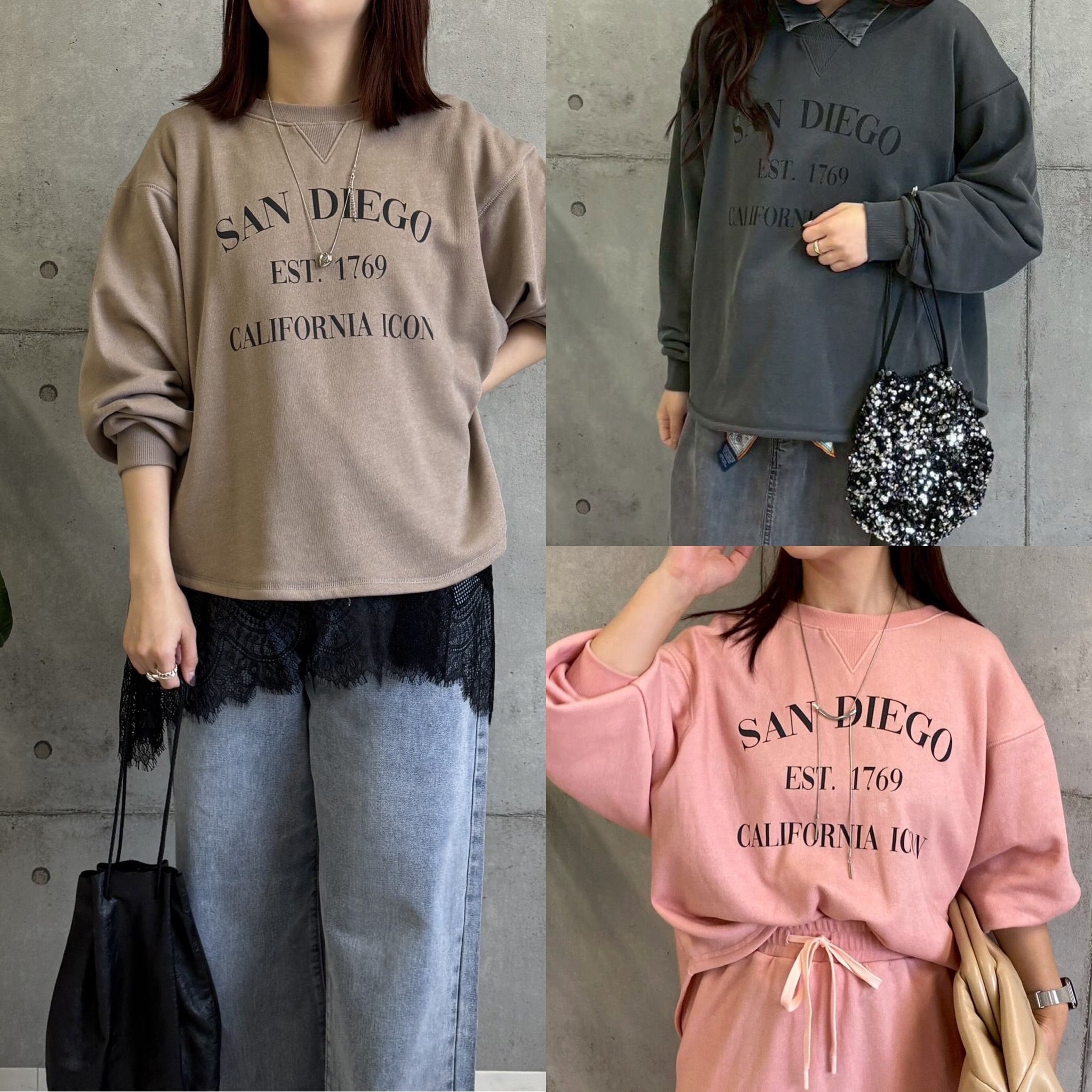 【 ROSIEE 】ビンテージ風ロゴトップス