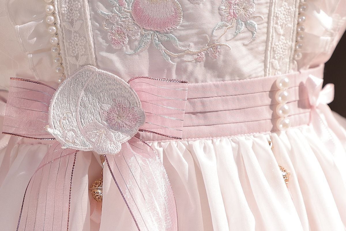 量産型 地雷系浴衣ドレス 刺繡入り 姫かわ花柄セットアップ | cosucosuco