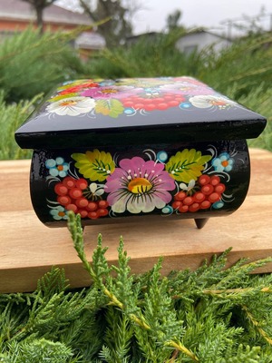 ペトリキフカ・ジュエリーボックス 12сm（ホメンコ）