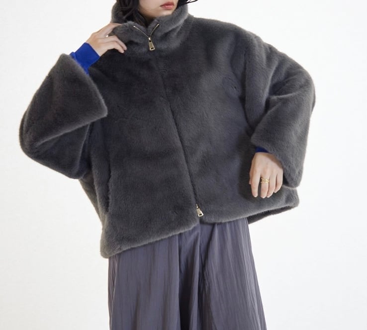 SUGAR ROSE】ミンク風ジップファーブルゾン 256578 | Pay ID