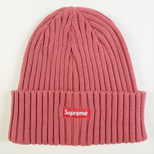 supreme Overdyed Beanie coral 21ss