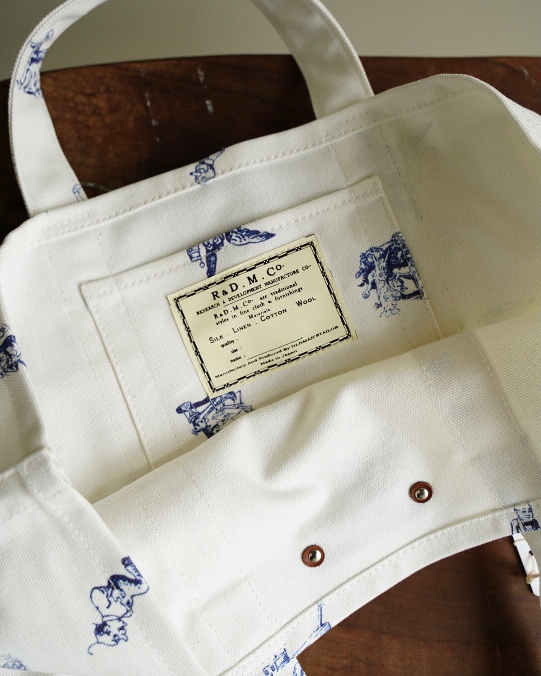 R&D.M.Co-】OZ PRINT TOTEBAG （S)オズプリントトートバッグ 