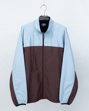 "OAKLEY SOFT WARE" two-tone design high neck nylon zip jacket