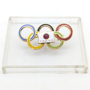 東京五輪エンブレム・J.O.C.オリンピック・スーベニア選定品・ピンバッジ・1964年・No.241103-17・梱包サイズ60