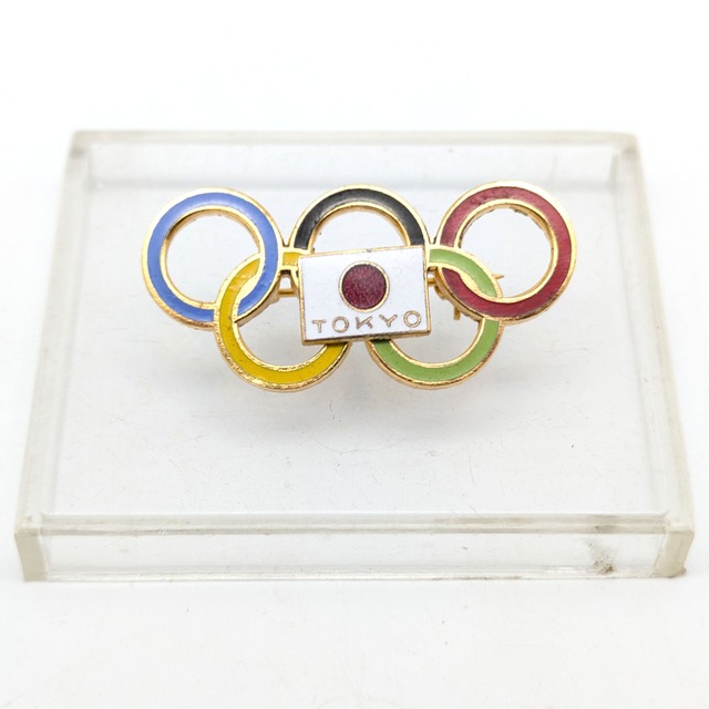 東京五輪エンブレム・J.O.C.オリンピック・スーベニア選定品・ピンバッジ・1964年・No.241103-17・梱包サイズ60