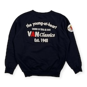 希少 レア VAN JAC ヴァンヂャケット 60周年限定 ワッペン 刺繍 スウェット トレーナー サイズ M /ネイビー/メンズ