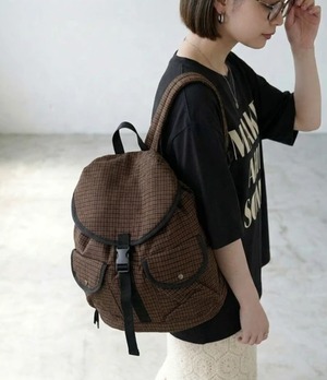 ナンバーミーTOKYO" NYLON RETRO CHECK BACKPACK"
