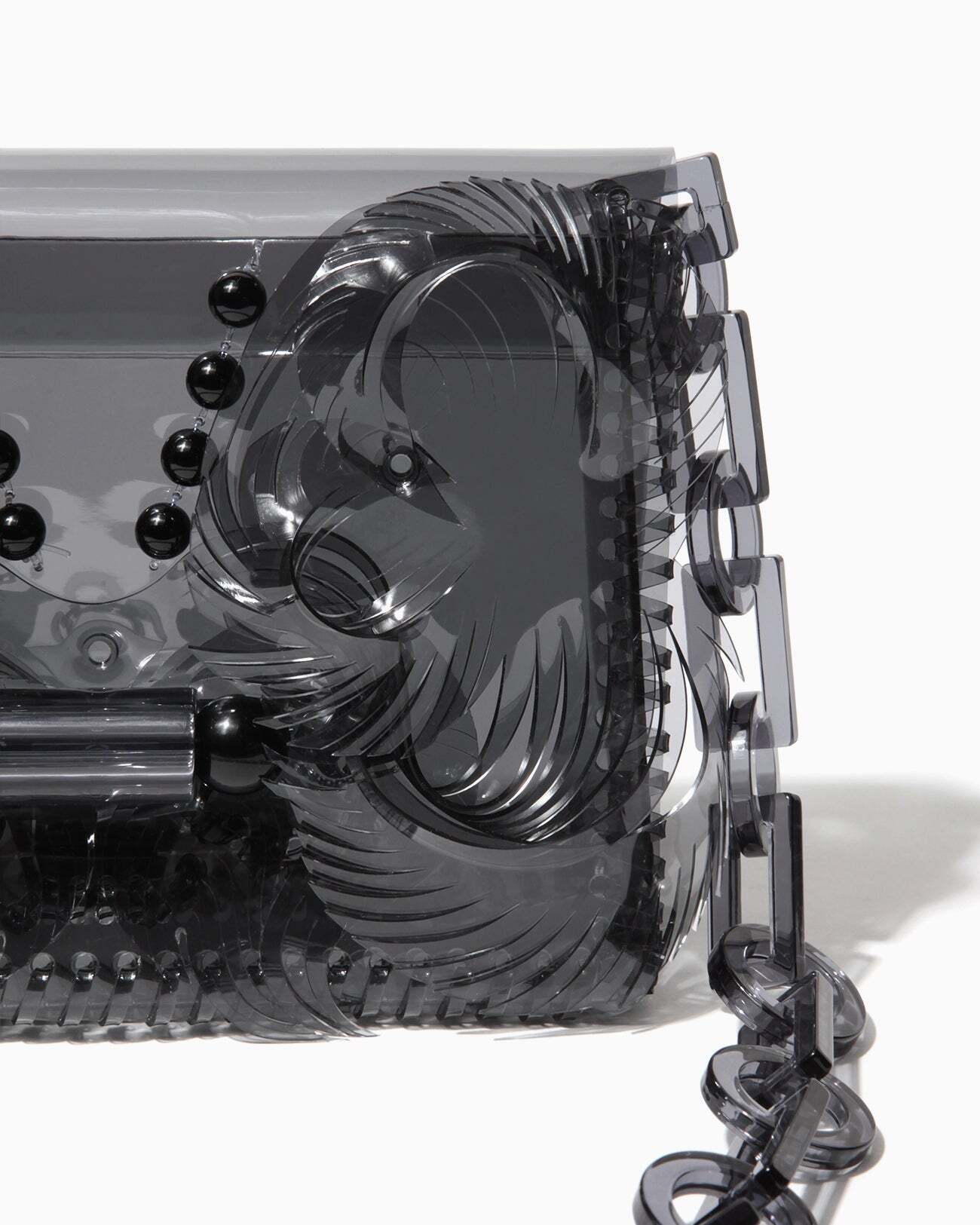 Mame Kurogouchi】Transparent Sculptural Mini Chain Bag MM-AC095