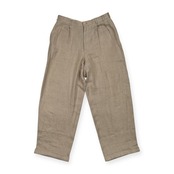 麻100% PAPAS パパス セットアップ リネン スーツ サイズ L /アイボリーベージュ系/メンズ/日本製