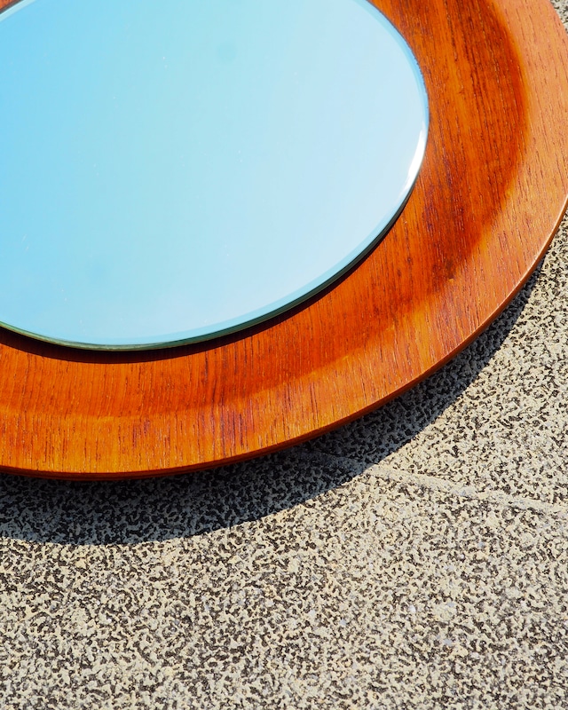 Gold Craft MFG Teak-Finish Plywood Wall Mirror