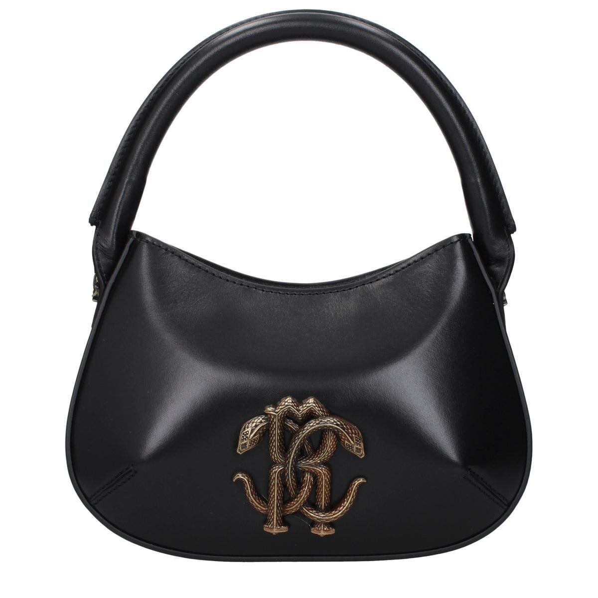 ROBERTO CAVALLI レディース ハンドバッグ レザー ブラック