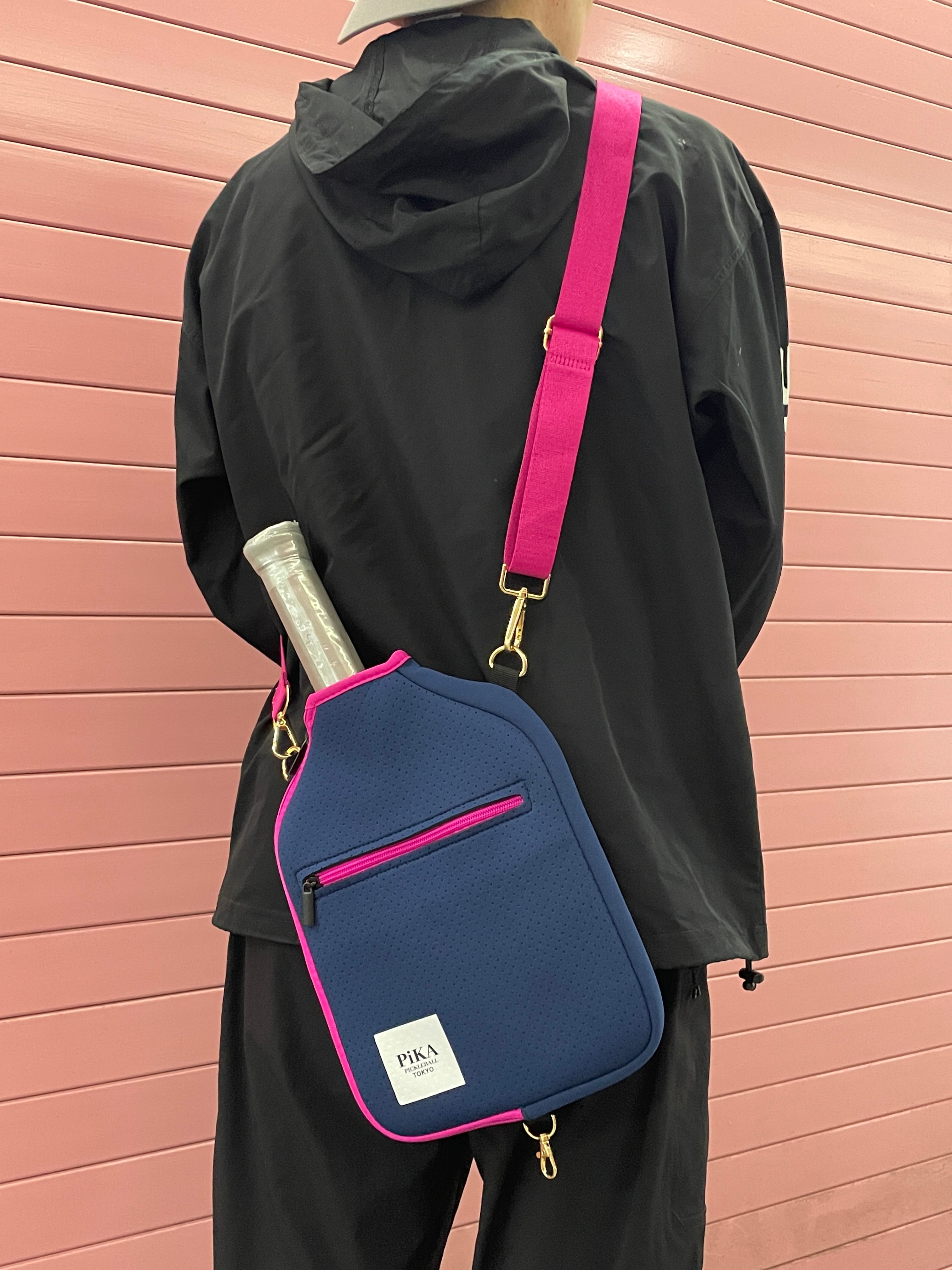 PIKA PICKLEBALL ショルダーパドルカバー NAVY/PINK | SANNO SPORTS