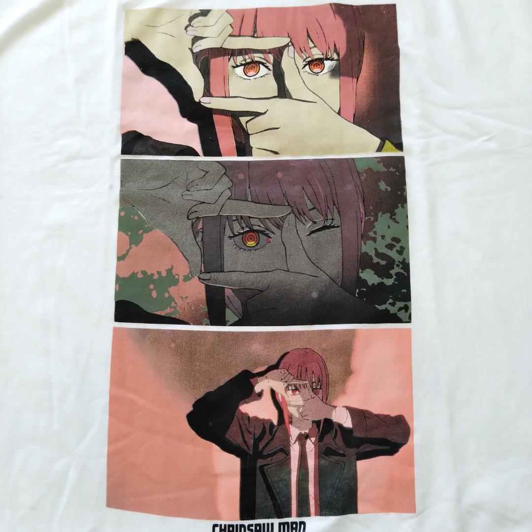 チェンソーマン Tシャツ 2XLサイズ 白 マキマ アニメT 海外公式
