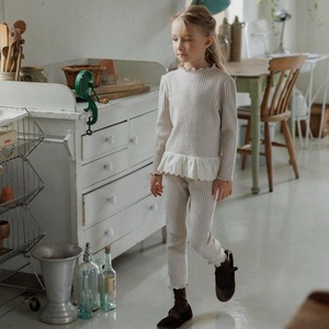 【2点送料無料】«予約»«perrobebe» ビオラセットアップ 2colors