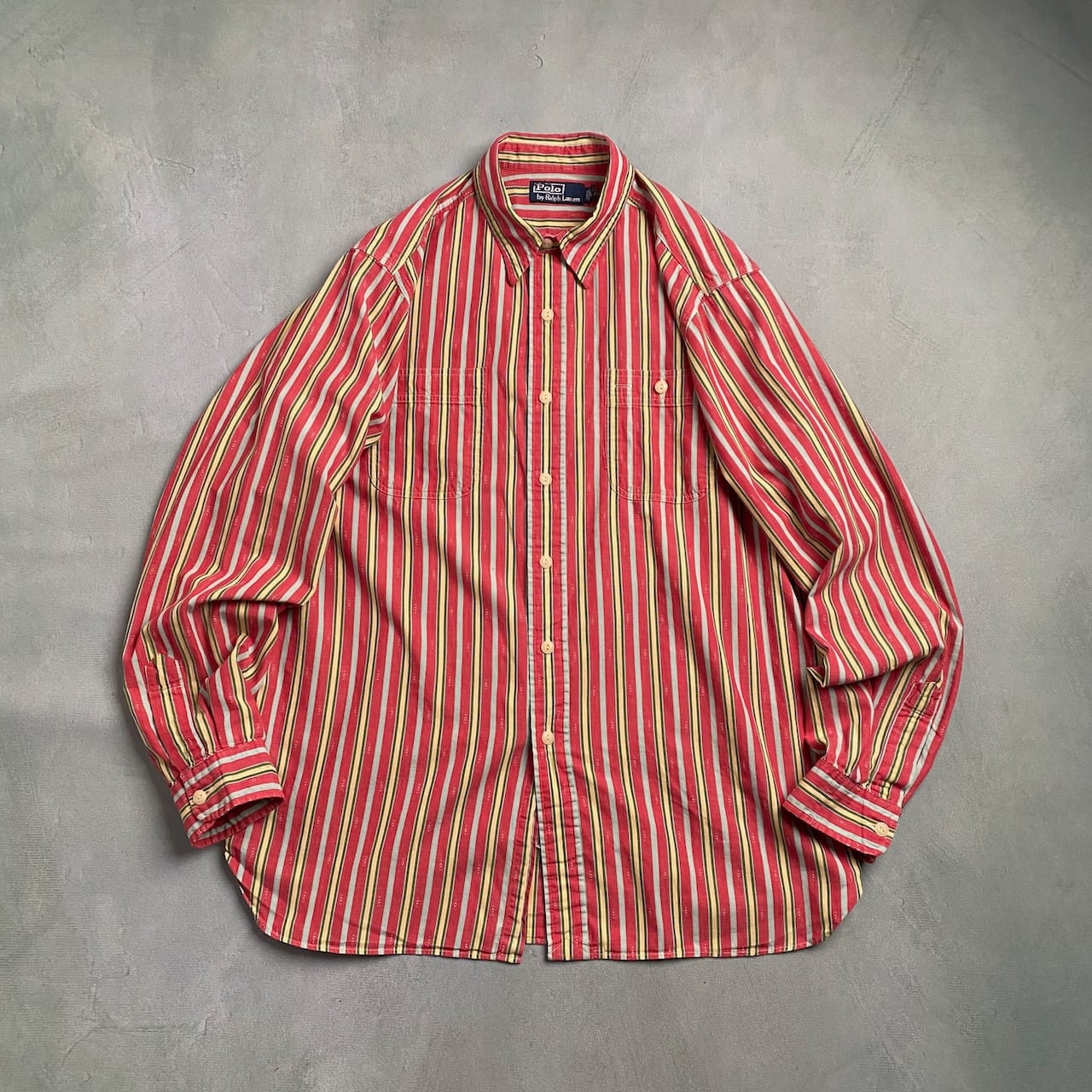 90s RALPH LAUREN ストライプ 長袖 シャツ ラルフローレン