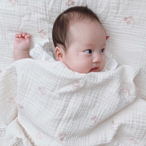 ★即納★3重ガーゼブランケット《チェリー》