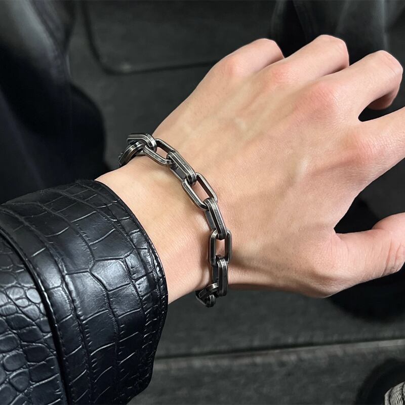 メタルリンクチェーンブレスレット 1color MZA0028