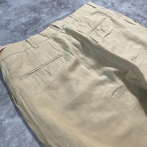 00s Ralph Lauren リネンシルク混 チノパン w34 詳細写真14
