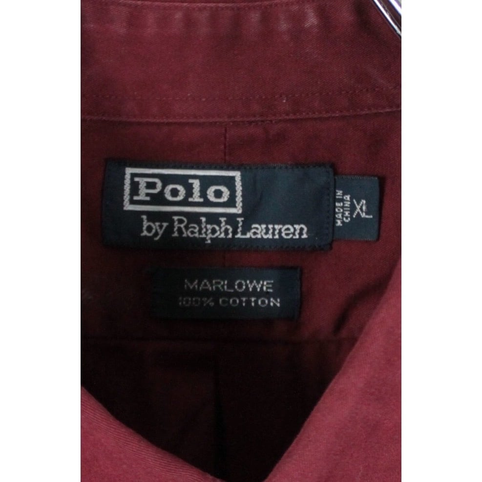 Polo by Ralph Lauren ワインレッド B.Dシャツ【FF-3105】 | cv