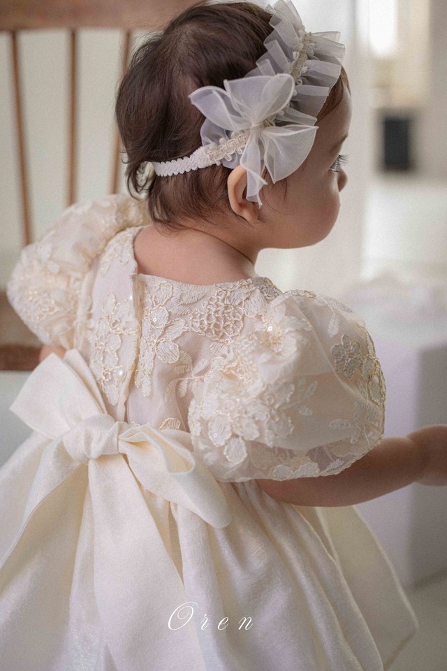 ※お洋服と同梱限定※【1/27〆予約】<OREN> Shiny organza hair band