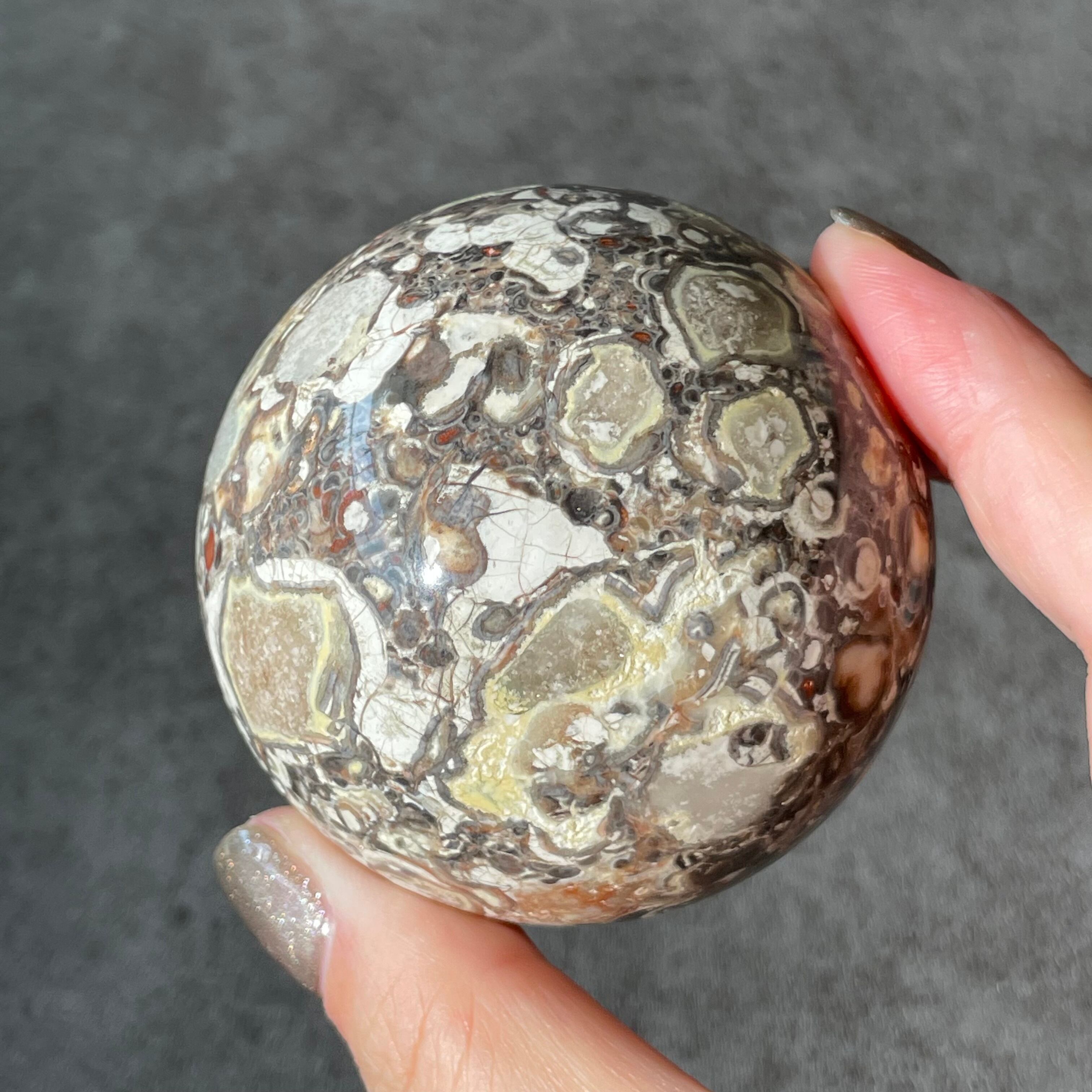 金脈を宿す マネーアゲートスフィア Money Agate マネーアゲート|Sphere スフィア|天然石 パワーストーン