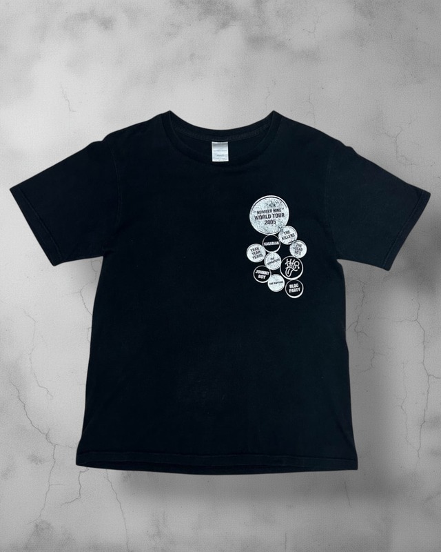 NUMBER (N)INE "WORLD TOUR 2005" Rock Band Graphic T-Shirt / Size:3