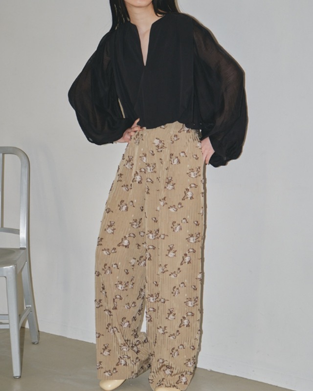 【送料無料】Flower Jacquard Trousers [TODAYFUL] /12320702