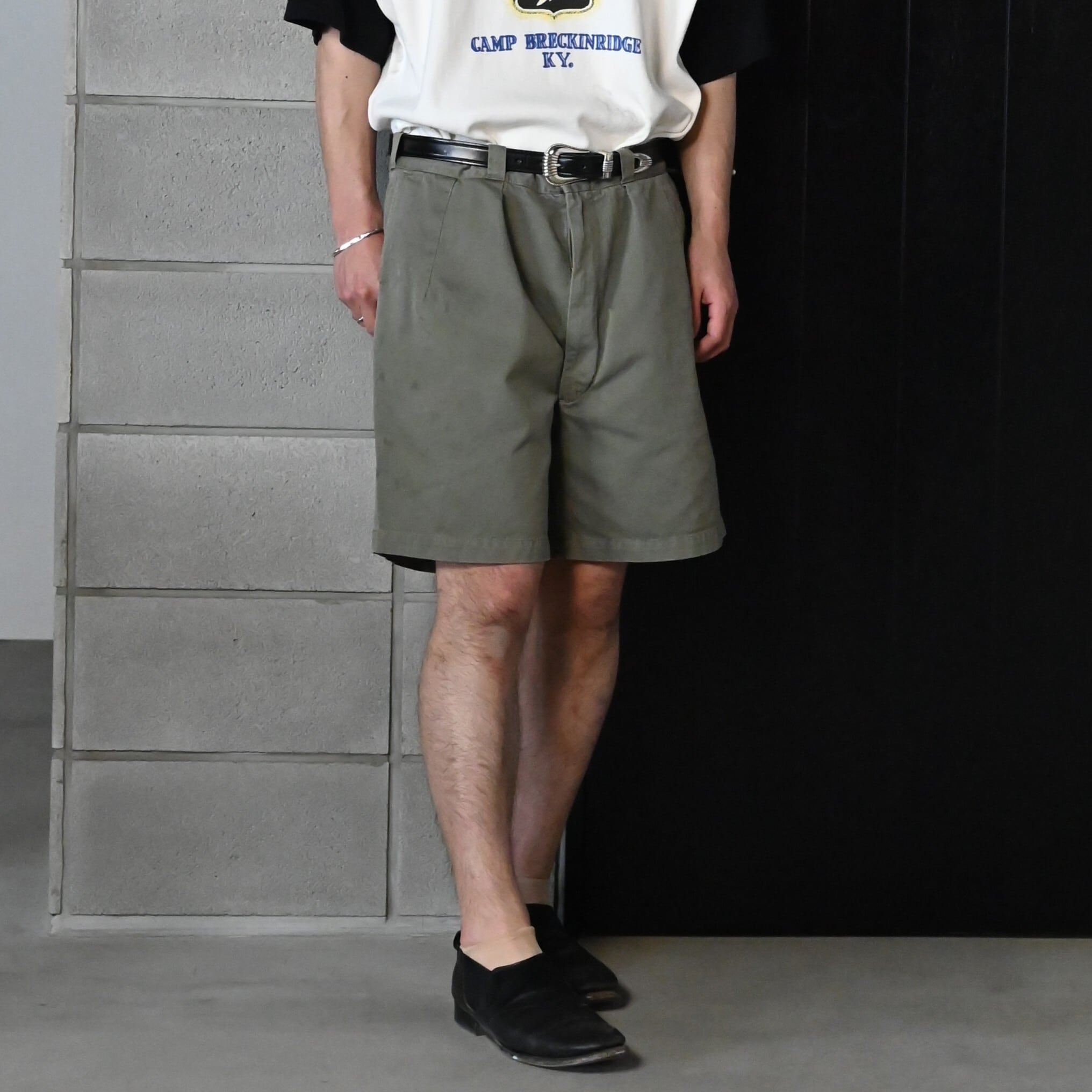 BOWWOW(バウワウ)US ARMY CHINO SHORTS AGEDコーディネート | GANKO