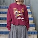 USA VINTAGE GILDAN AUTUMN LEAVES PRINT SWEAT SHIRT/アメリカ古着紅葉プリントスウェット