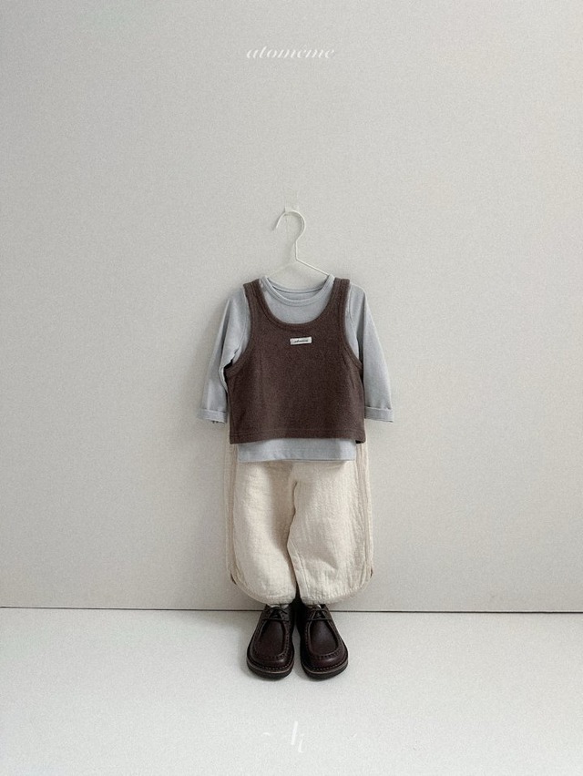 atomeme25wn_Peach Rib Pants