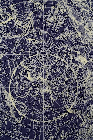 【即納】マジカルストールⅡ〜ホロスコープ柄　オフホワイト〜M22590