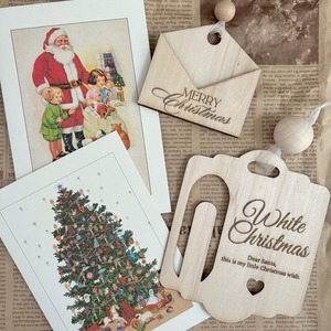 【 即納 】木製クリスマスオーナメント  / Letter ornament Christmas 2025