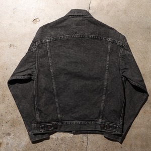 美品 M 先染め 70507 USA Levi’s ブラックデニムジャケット 黒 リーバイス