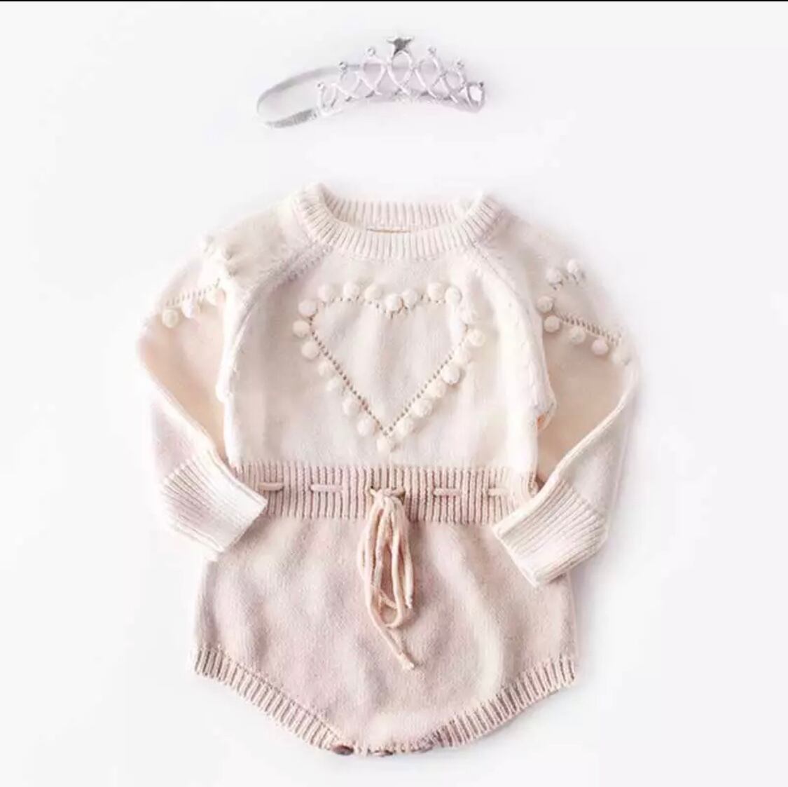 再入荷 ベビーコットンニットロンパース 》》》》》》》》》》》》ニットロンパース ベビー キ 海外子供服 キッズファッション ベビー キッズコーデ 女の子 ロンパース インポート カバーオール