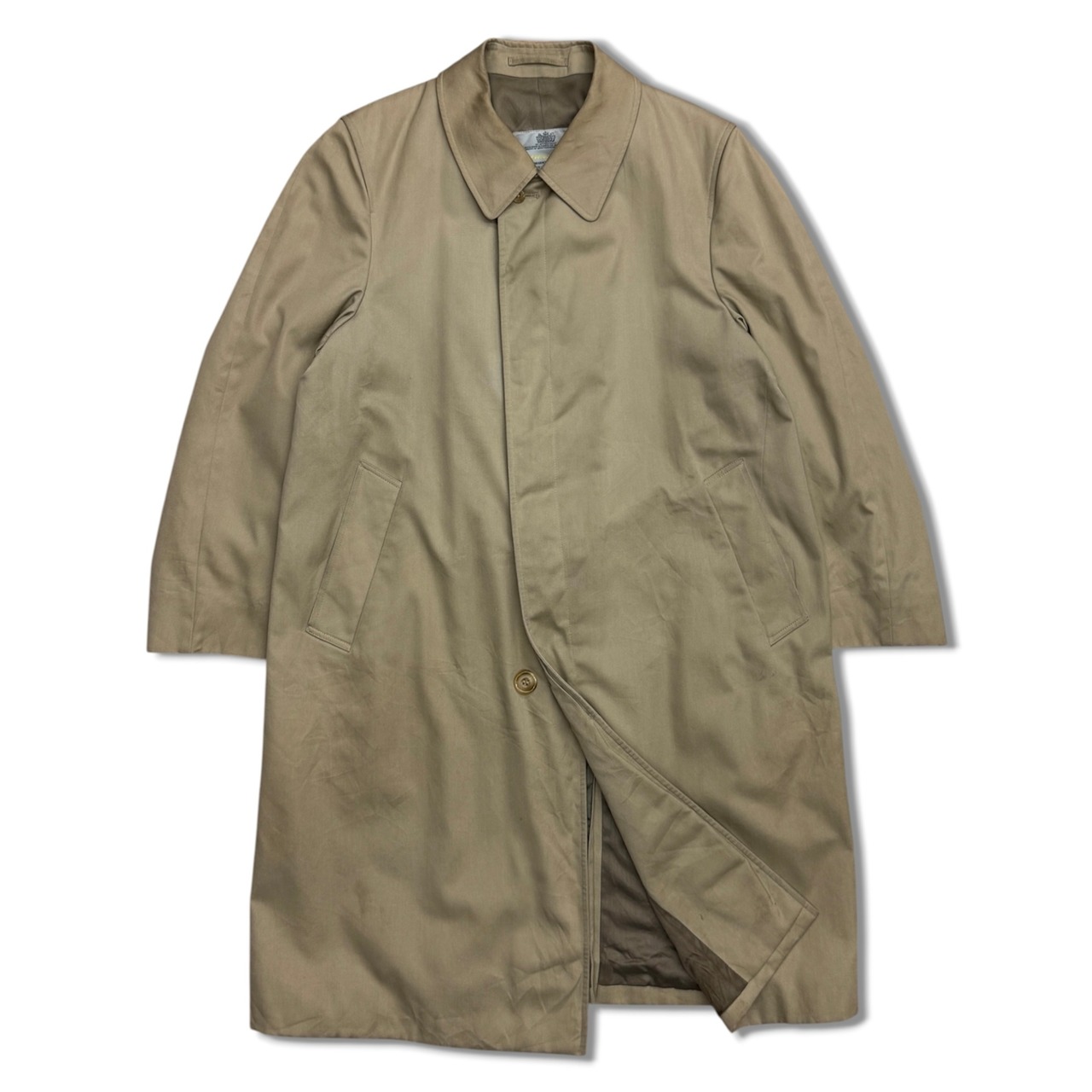 【Aquascutum】70~80s アクアスキュータム　バルマカンコート　ベージュ系　